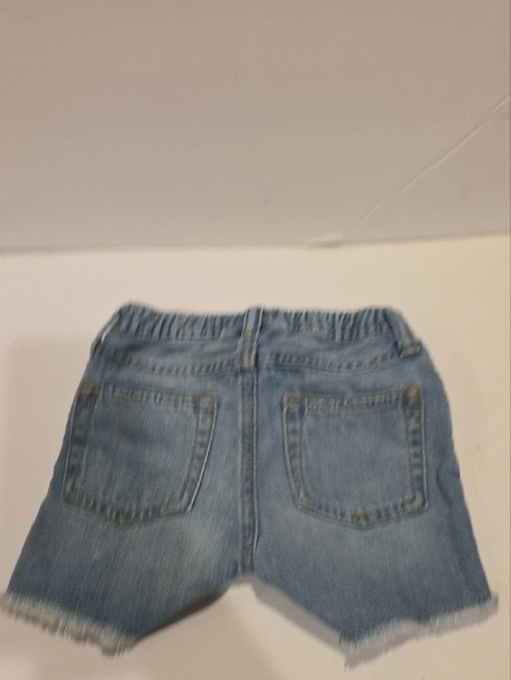 Kids Light Blue Denim Shorts with Drawstring Gap 18-24 Months